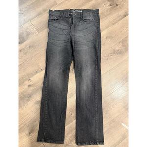 Kenneth Cole Men's Faded Black Grey Jeans Size 34x32 Straight Leg